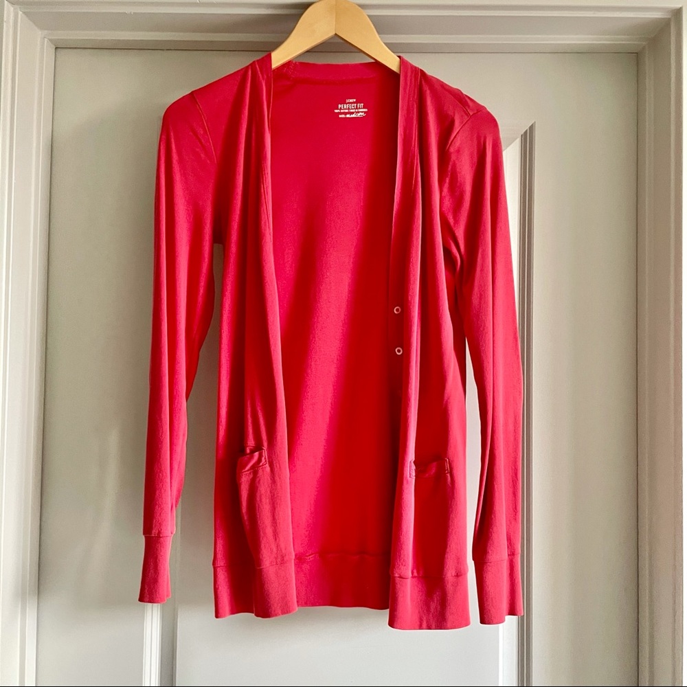 J. Crew Red Cardigan